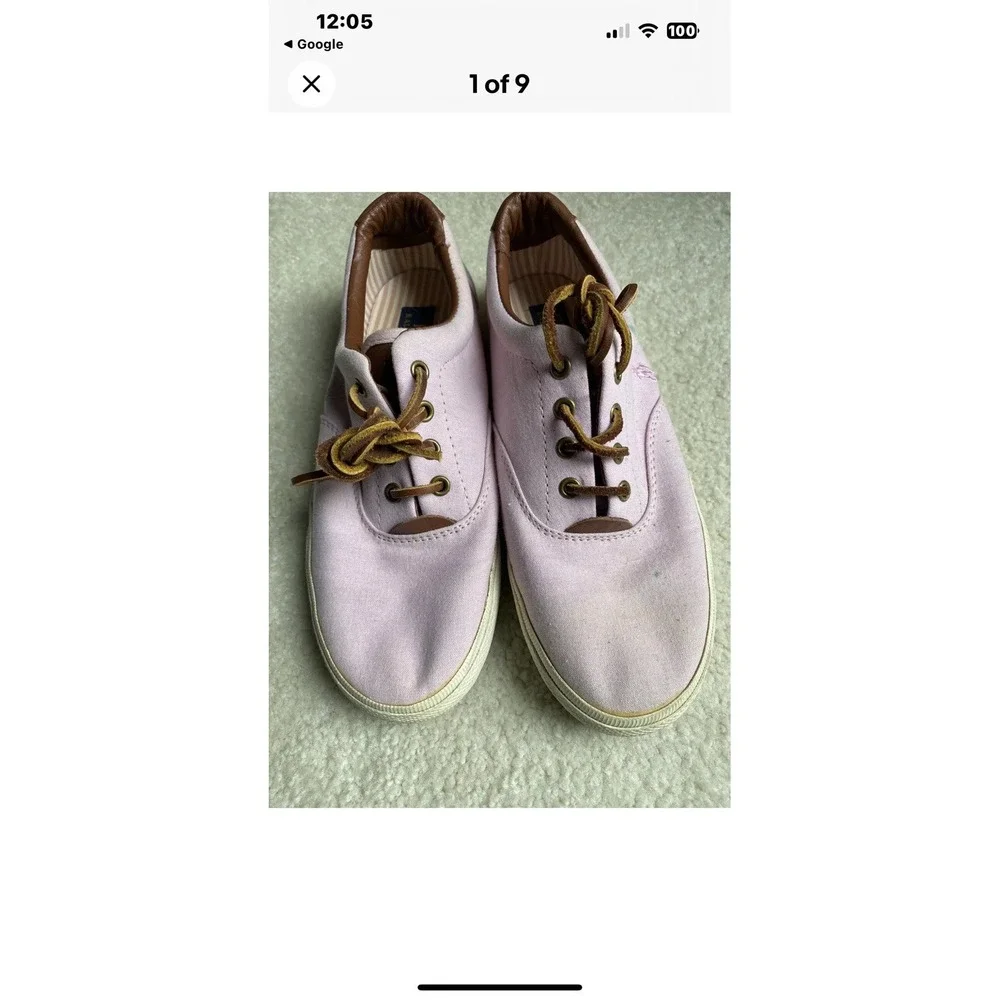 Polo Ralph Lauren‎ Canvas Boat Shoes Pink Size 8.5B